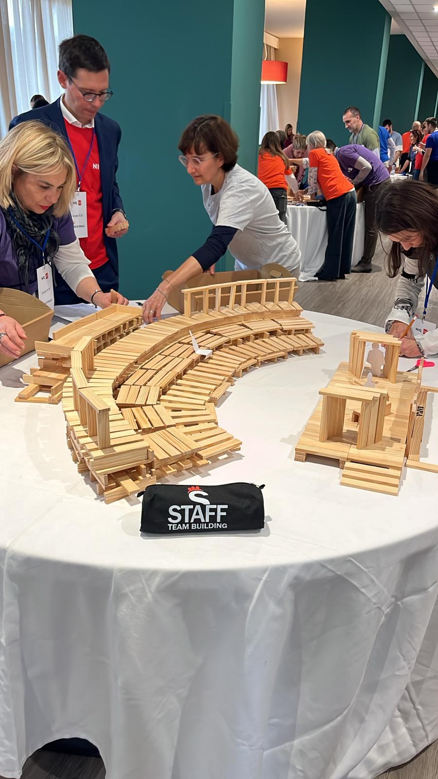 Dettaglio del workflow kapla: dalla singola tavoletta alla grande struttura integrata